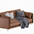 Krisby Leather Sofa: Stylish and Modern 3D model small image 5