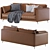 Krisby Leather Sofa: Stylish and Modern 3D model small image 6