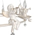 ARTE Amur White-Gold Chandelier 3D model small image 2