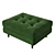 Luxurious Velvet Ottoman: Sven 3D model small image 2