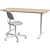 Bekant Oak Writing Desk: Elegant and Functional 3D model small image 1