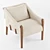 Slub Weave Kallan Chair 3D model small image 2