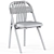 Vintage Inspired Dining Chair 3D model small image 3