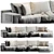 Piet Boon DERK Sofa: Modern Luxury in 460 cm 3D model small image 1