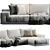 Piet Boon DERK Sofa: Modern Luxury in 460 cm 3D model small image 2