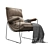 Modern Armchair: Stylish and Comfortable 3D model small image 1
