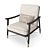 Brasilia FUP010037: Elegant Upholstered Armchair 3D model small image 1