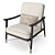 Brasilia FUP010037: Elegant Upholstered Armchair 3D model small image 6
