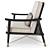 Brasilia FUP010037: Elegant Upholstered Armchair 3D model small image 8