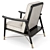 Brasilia FUP010037: Elegant Upholstered Armchair 3D model small image 9