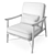 Brasilia FUP010037: Elegant Upholstered Armchair 3D model small image 10