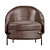 Modern LLOYD Armchair by Longhi 3D model small image 2