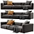 Poliform Shangai: Sleek Modern Sofa 3D model small image 1