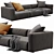 Poliform Shangai: Sleek Modern Sofa 3D model small image 4