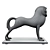 Elegant Horse Statue Accent 3D model small image 8