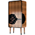 Elegant Oak Bar Cabinet 3D model small image 1