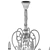 Suzanne Crystal Chandelier: Elegant Lighting by CHIARO 3D model small image 6