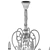 Suzanne Crystal Chandelier: Elegant Lighting by CHIARO 3D model small image 9