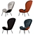 Modern Rolf Benz Chairs: Elegant & Comfortable 3D model small image 5