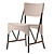 Elegant Handwoven Janus Side Chair 3D model small image 1