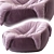 Cozy Comfort Bean Bag Chair 3D model small image 3