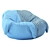 Cozy Comfort Bean Bag Chair 3D model small image 6