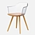 Transparent Backrest Chair: Jenkins SG 3D model small image 2