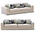 Contemporary Sofa: Powell by Minotti 3D model small image 2