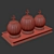 Lustrous Gold Accent Jars 3D model small image 5