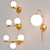 Scandinavian Glass Wall Light 3D model small image 2