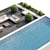 Luxury In-Ground Swimming Pool Set 3D model small image 8