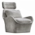 Luxury Leather Armchair: de Sede Design 3D model small image 1