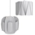 Modern White Pendant Lamps 3D model small image 2