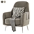 Luxurious LEWIS Armchair: Elegant Comfort 3D model small image 1