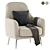 Luxurious LEWIS Armchair: Elegant Comfort 3D model small image 2