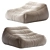 Comfort Lounge Bean Bag Chair 3D model small image 1