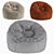 Lounge in Comfort with the Horizonal Bean Bag Chair 3D model small image 7