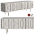 Modern Glam Pictograph Media Console 3D model small image 1