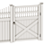 Versatile PVC Fence Solution 3D model small image 2