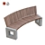 Arena Park Bench Set 3D model small image 4