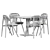 Niels Dining Set: TrabA Table & Very Wood Chair 3D model small image 6