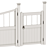 Versatile PVC Fence for Your Outdoor Spaces 3D model small image 2
