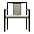 Modern ASTER MONT Dinning Chair 3D model small image 2