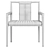 Modern ASTER MONT Dinning Chair 3D model small image 5