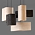 Sleek Birch Wood Pendant Lighting 3D model small image 1