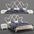 Sleek Modern Bed 3D Model 3D model small image 1