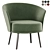 Dorso Lounge - Modern Comfort in 6 Color Options 3D model small image 1