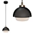 Eurosvet Pendant Light: Antique Bronze/Black - Elegant Lighting Solution 3D model small image 1