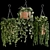 Evergreen Oasis: Hanging Plant Collection 3D model small image 1