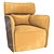 Modern Flou Armchair 3D model small image 1